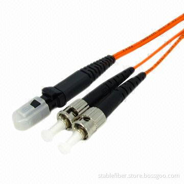 MM Duplex MTRJ/ST Fiber-optic Patch Cord with -40 to 85°C Operating Temperature